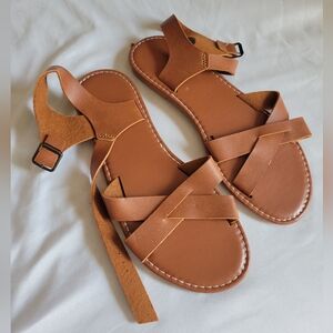 Brand New Brown Sandals NWOT Size 7